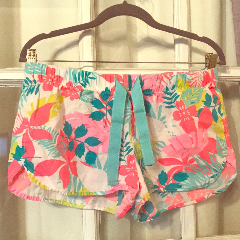 Neon Floral Shorts